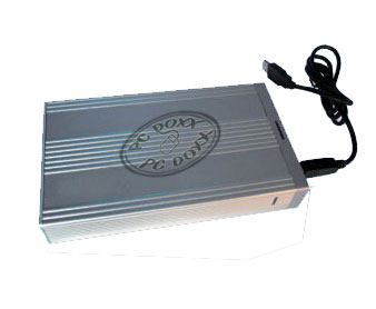 Caja disco duro metal 3.5 SATA con cargador