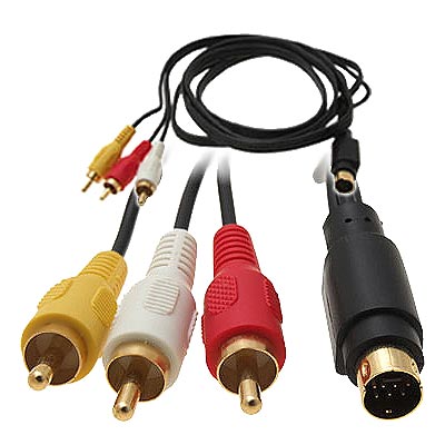 Cable SVideo 7 Pines a RCA con Audio / Super Video 7 Pin AGOTADO